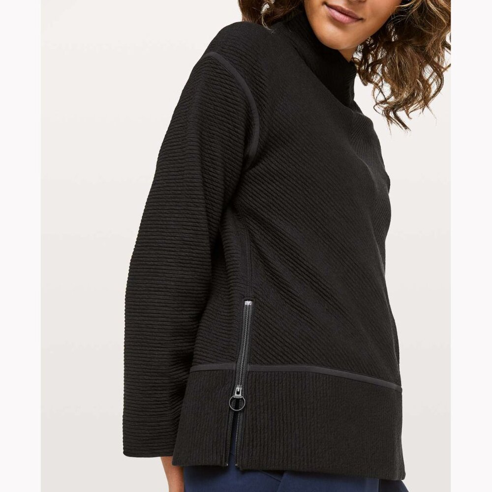 Lululemon On Repeat Mock Neck, Size 4, Black - Picture 3 of 12